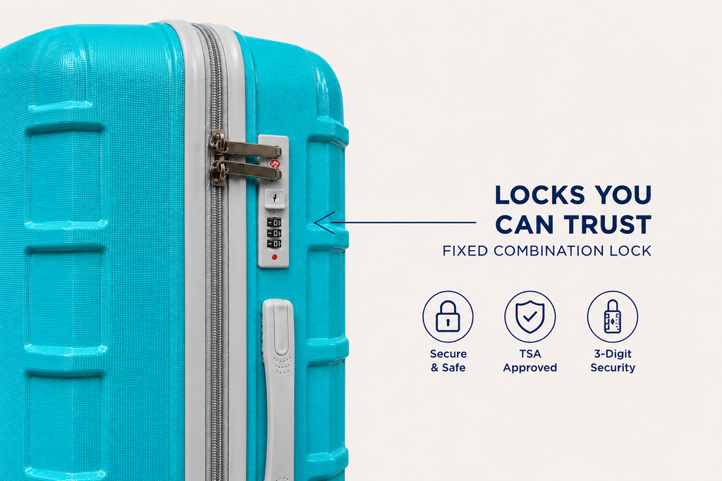 Sea Blue Boxer luggage set of 3 - Trip Trolley