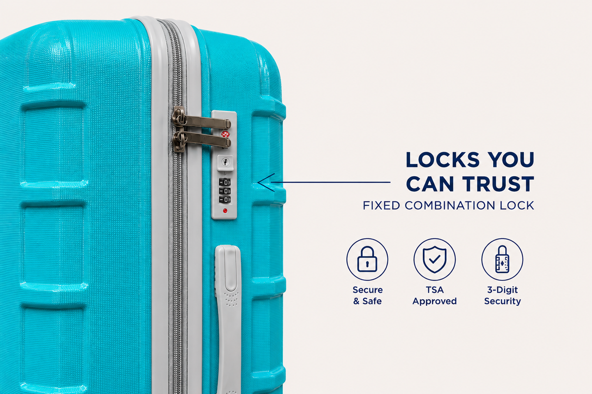 Sea Blue Boxer luggage set of 3 - Trip Trolley