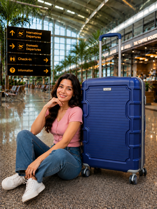 Royal Blue trolley bag set - Trip Trolley luggage