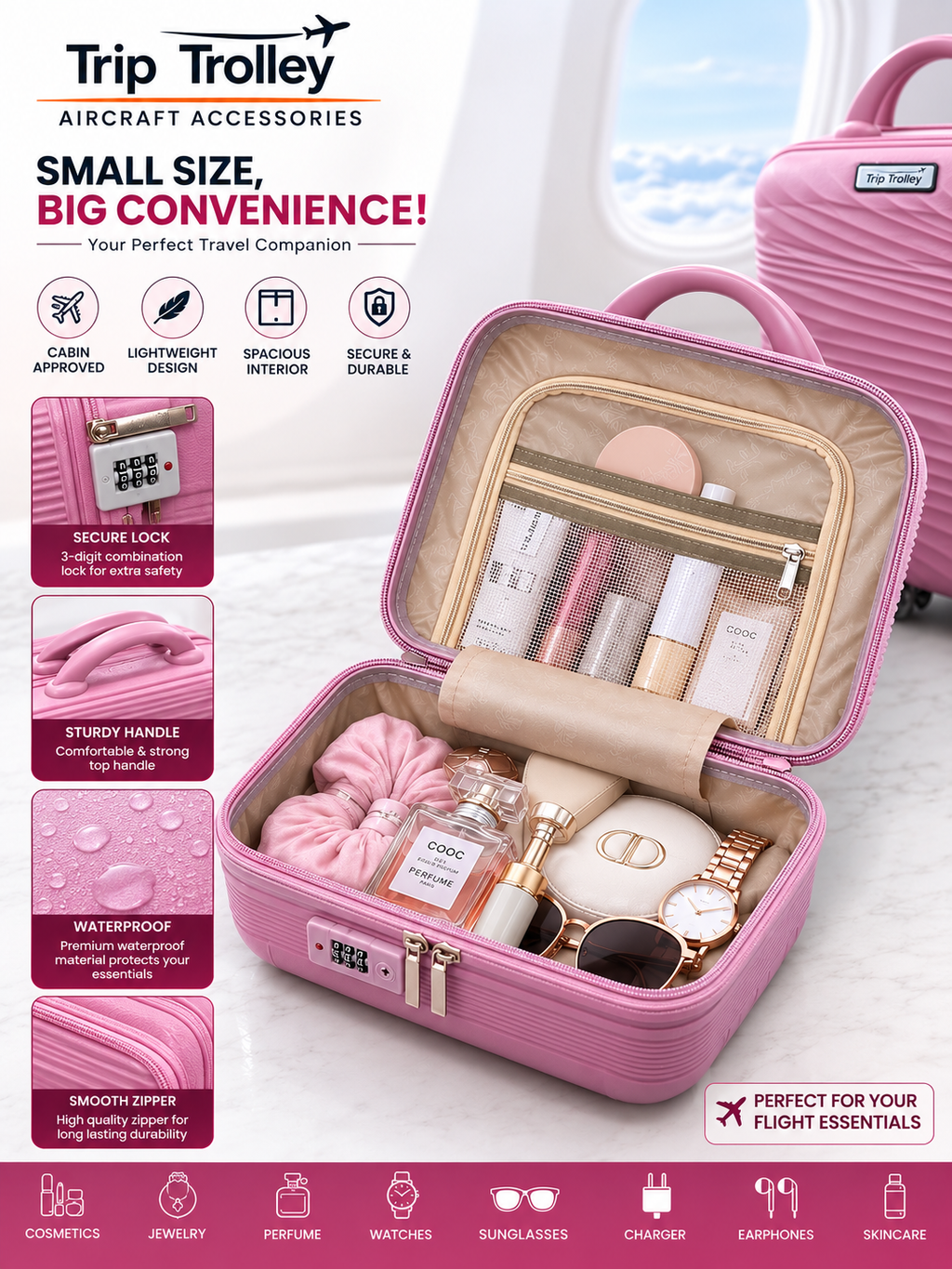 Trip Trolley makeup organizer vanity box