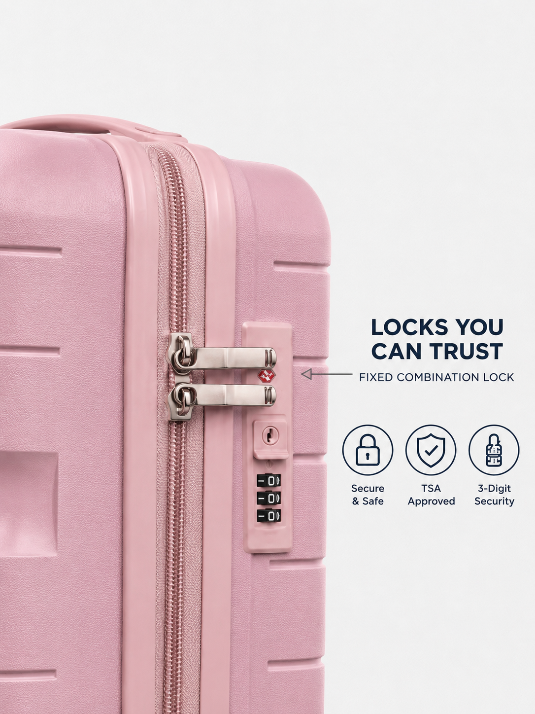 Pink Boxer combination lock